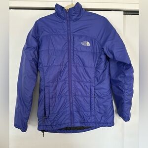 The North Face purple puffer jacket size M